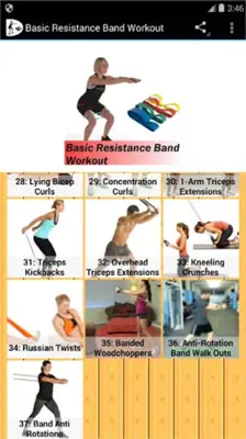 Basic Resistance Band Workout android App screenshot 2